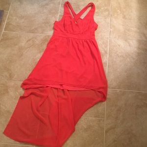 Hot pink Hi Low Dress